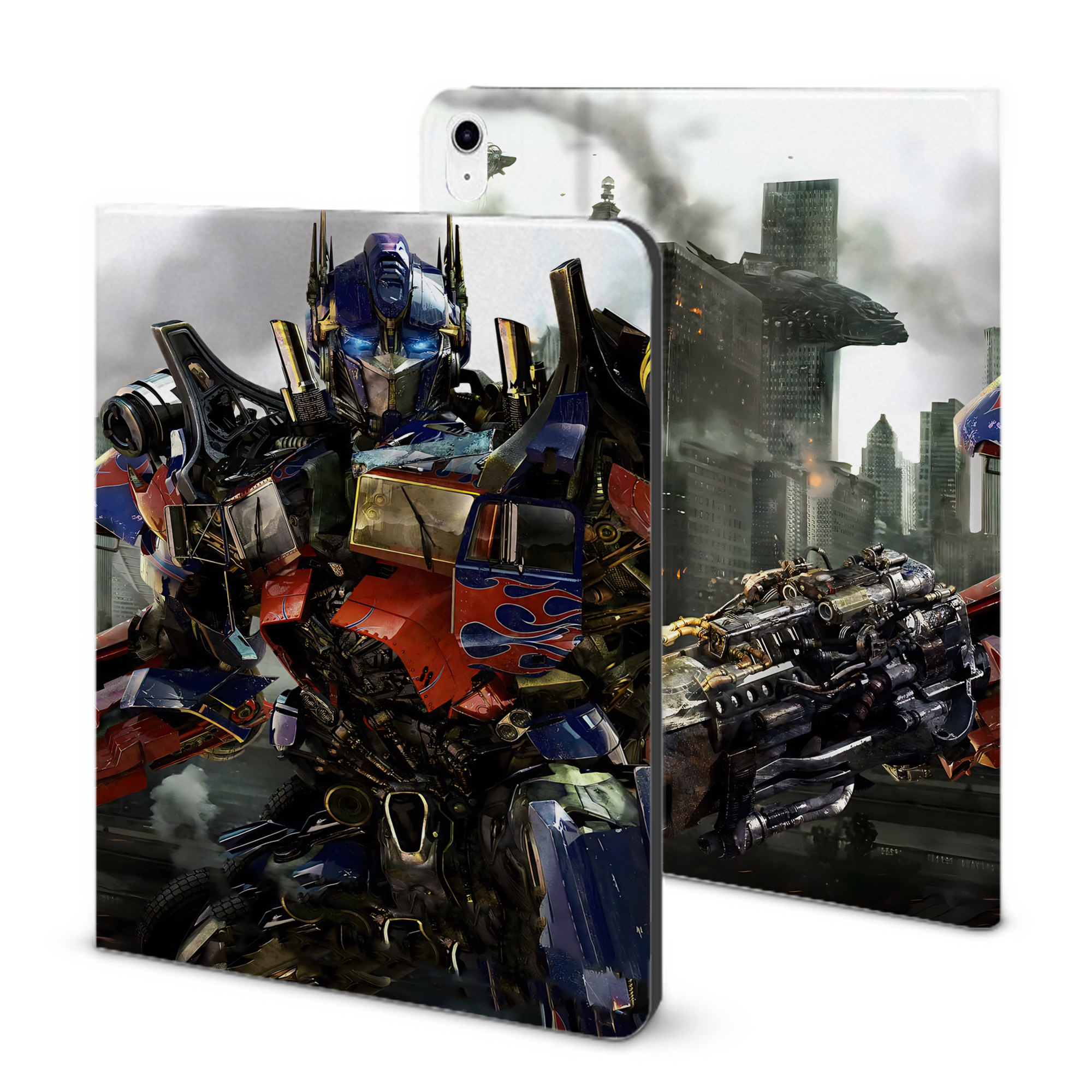 （画像用） Transformers トランスフォーマー IPad ケース ブック型 PUレザー TPU 耐衝撃 軽量 薄型 ペン収納なし 全面保護 IPad 各モデル対応